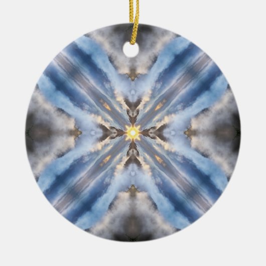 折られた空 セラミックオーナメント (正面)