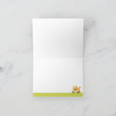 折られるジャングルサファリはメッセージカード感謝していしています サンキューカード (内部)