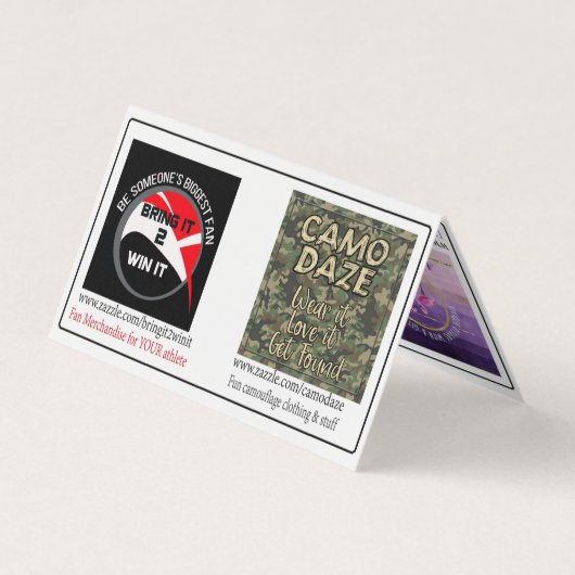 折られるナンシーランベルトのデザインのカスタム 名刺 (裏面)