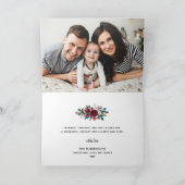 折られるヒイラギおよびマツクリスマス2の写真 シーズンカード (内部)