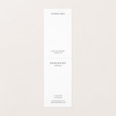 折られるモダンなモノグラムの白黒のエレガントなシンプル 名刺 (内部フラット)