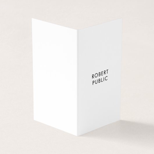 折られる専門のモダンでエレガントでシンプルなテンプレート 名刺 (外部)