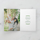 折られる緑の花の風変わりな2写真 シーズンカード (内部)