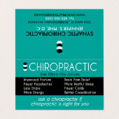 折られる脊椎のSubluxationの図表のカイロプラクター 名刺 (外部フラット)