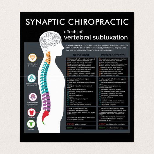 折られる脊椎のSubluxationの図表のカイロプラクター 名刺 (内部フラット)
