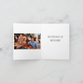 折りおもしろい畳みグリーティングカード家族誕生日 カード (内部)