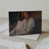 折りお洒落畳み男女兼用写真ベビーシャワー サンキューカード