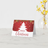 折りたたまれたクリスマスカード カード (黄色い花)