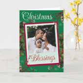 折りたたまれたパーソナライズされたクリスマスカード カード (黄色い花)