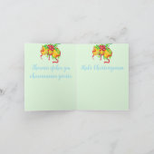 折りたたまれたホリデーカード シーズンカード (内部)