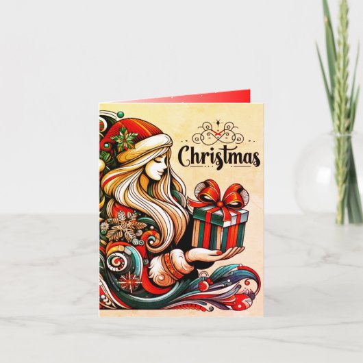 折りたたまれたホリデーカード シーズンカード (正面)