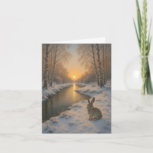 折りたたまれた年賀状 シーズンカード (正面)