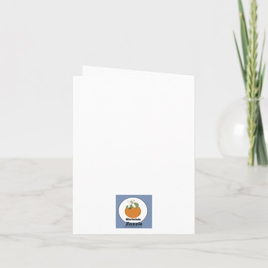 折りたたまれた招待状 招待状 (裏面)