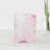 折りたたまれた招待状 招待状 (裏面)