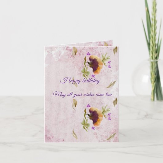 折りたたまれた招待状 招待状 (正面)