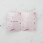 折りたたまれた招待状 招待状 (内部)