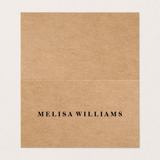 折りたたまれた独自のエレガントスタイルを作成する 名刺 (外部フラット)