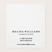 折りたたまれた独自のエレガントスタイルを作成する 名刺 (内部フラット)