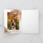 折りたたまれた素朴な結婚式の招待状テンプレート 招待状 (内部)