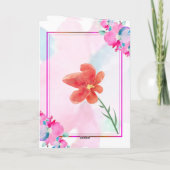 折りたたまれた結婚式の招待状と休暇のカード シーズンカード (裏面)