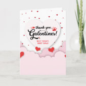 折りたたまれたGalentine's サンキューカード (正面)