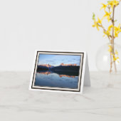 折りたたみグリーティングカード - アイダホ州レッドフィッシュレイク カード (黄色い花)