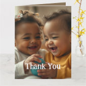 折りたたみグリーティングカード 2枚の写真とテキストを追加 カード (黄色い花)