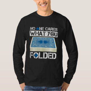 折りたたみトランプフォルダーテキサス州ホールデムトランプのポーカーカードG Tシャツ