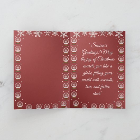 折りたたみホリデーカード シーズンカード (内部)