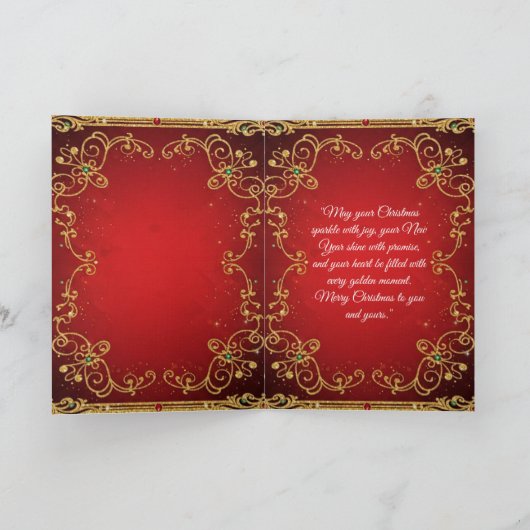 折りたたみホリデーカード シーズンカード (内部)