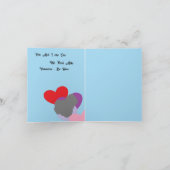 折りたたみホリデーカード：バレンタイン 私たちは一つ シーズンカード (内部)