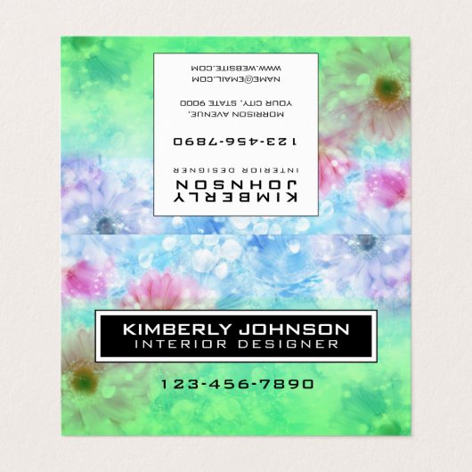 折りたたみ名刺 名刺 (外部フラット)