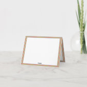 折りたたみ妊娠性別発表カード サンキューカード (裏面)