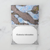 折りたたみ式の写真をカスタマイズ可能 シーズンカード (内部)