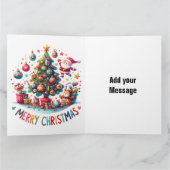 折りたたみ式クリスマスグリーティングカード カード (内部)
