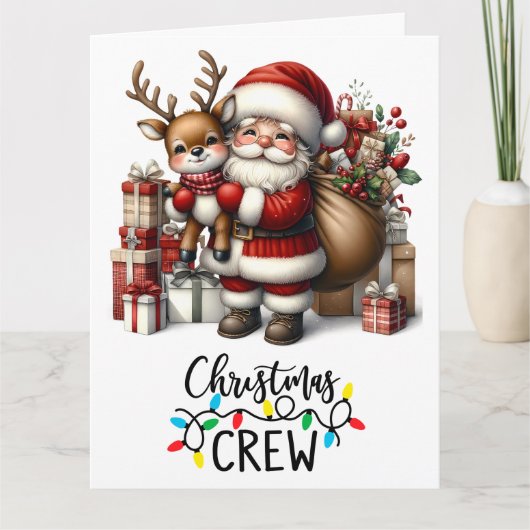 折りたたみ式クリスマスグリーティングカード カード (正面)