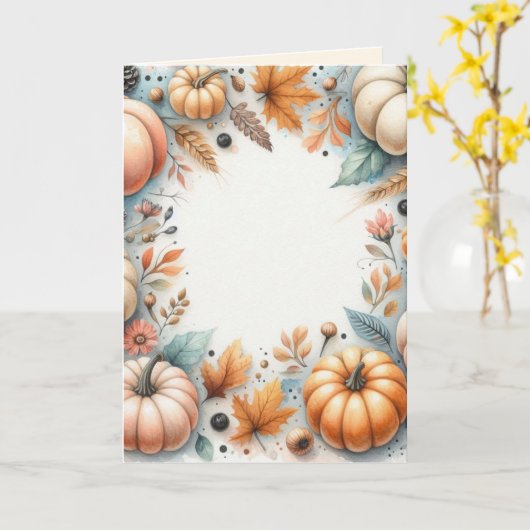 折りたたみ式グリーティングカード カード (黄色い花)