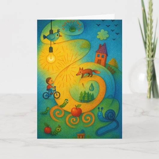 折りたたみ式グリーティングカード カード (正面)