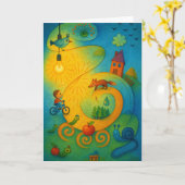 折りたたみ式グリーティングカード カード (黄色い花)