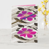 折りたたみ式グリーティングカード カード (黄色い花)