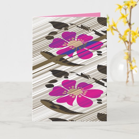 折りたたみ式グリーティングカード カード (黄色い花)