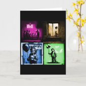 折りたたみ式グリーティングカード カード (黄色い花)