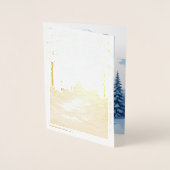 折りたたみ式グリーティングカード 箔カード (正面)