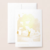 折りたたみ式グリーティングカード 箔カード (裏面封筒付き)