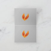 折りたたみ式感謝カード サンキューカード (内部)