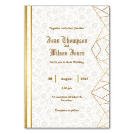 折りたたみ式招待状 テーブルナンバー