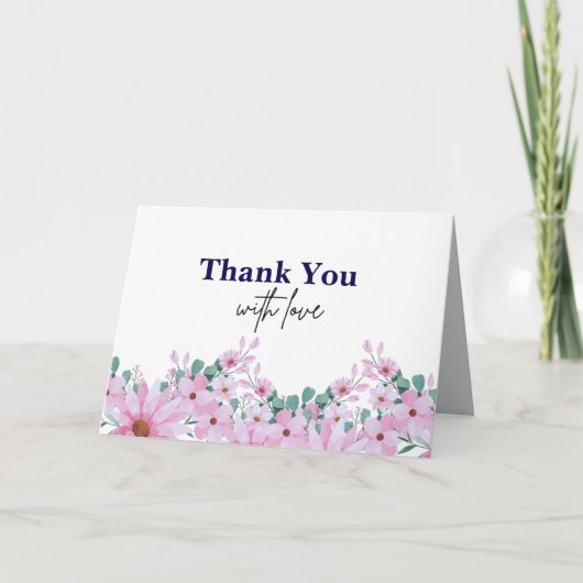 折りたたみ感謝カード サンキューカード (正面)