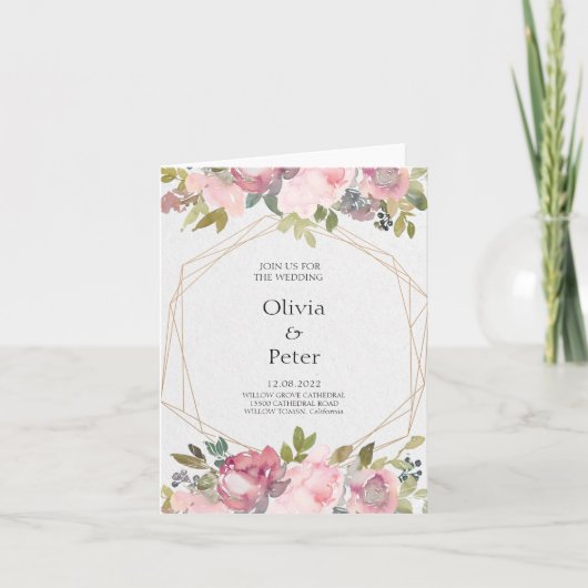 折りたたみ招待状 招待状 (正面)