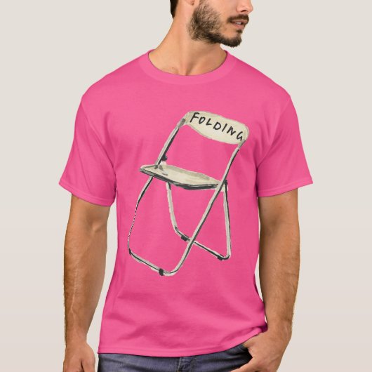 折りたたみ椅子 オーバーサイズ 2 Tシャツ (正面)