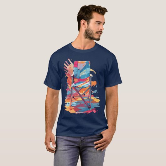 折りたたみ椅子 Tシャツ (正面フル)